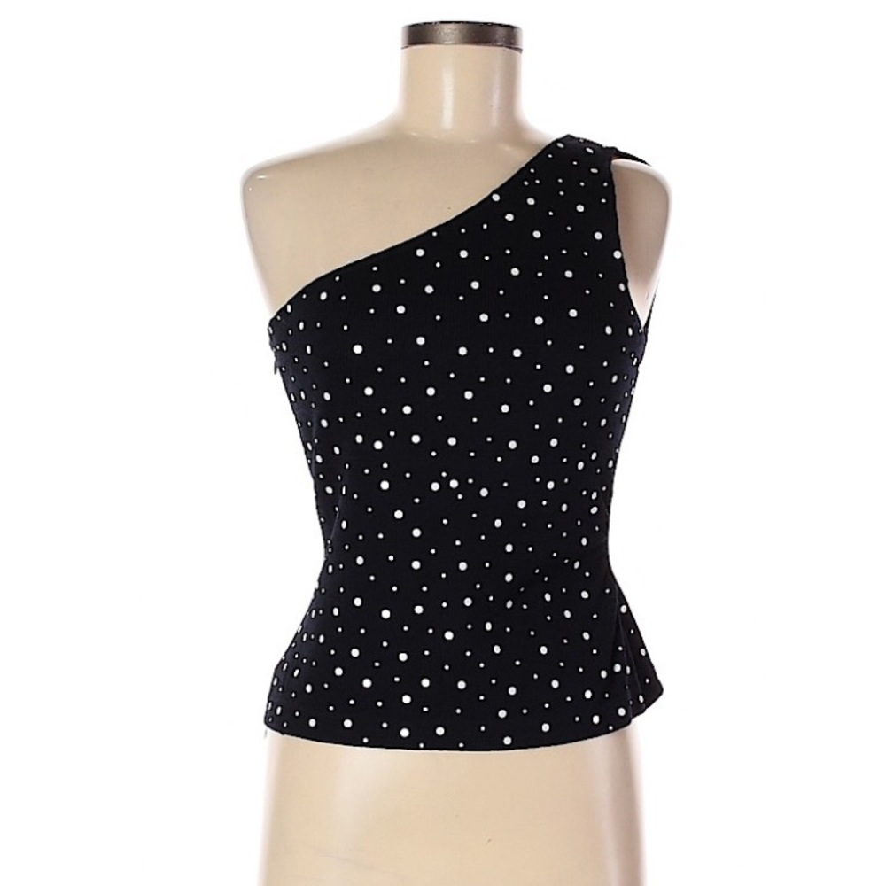 St. John Polka dot one shoulder top